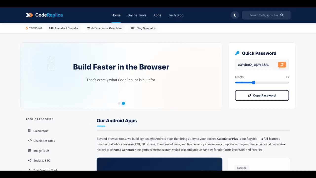 Web Dev Kit Interactive Feature Demo